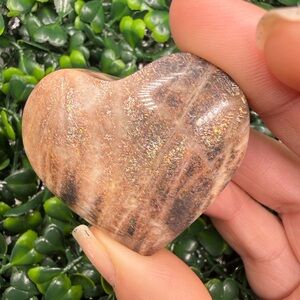 Rainbow Lattice Sunstone Heart